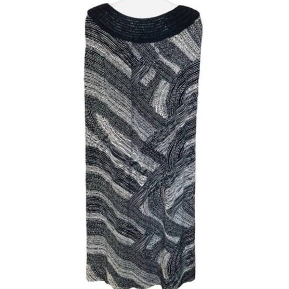 Dana Buchman Black Cream Midi Dress XL - Picture 2 of 4